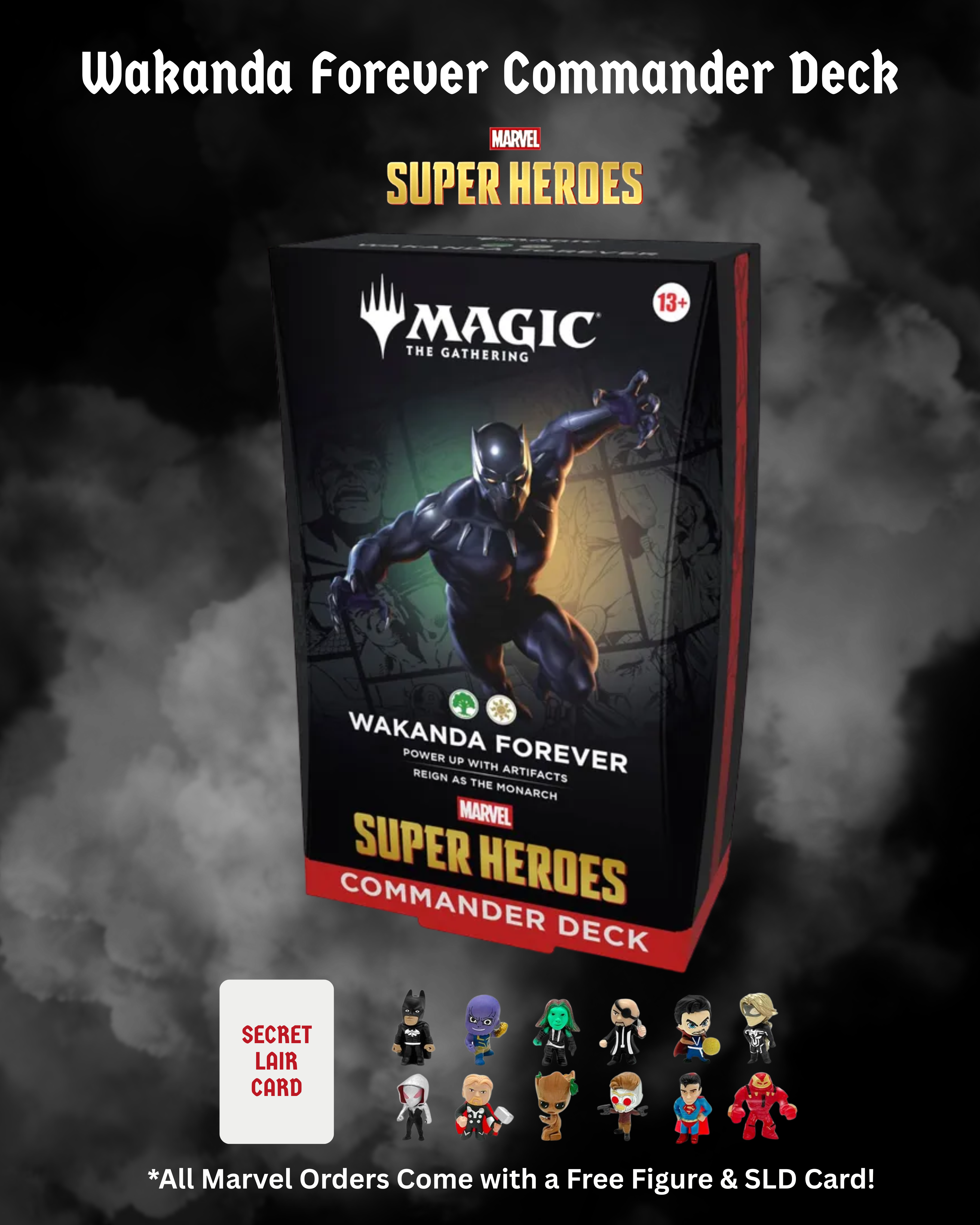 Marvel Superheroes Wakanda Forever Commander Deck