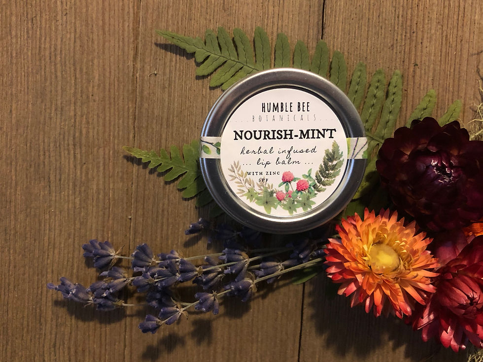 Thumbnail: Nourish Mint Herbal Lip Balm