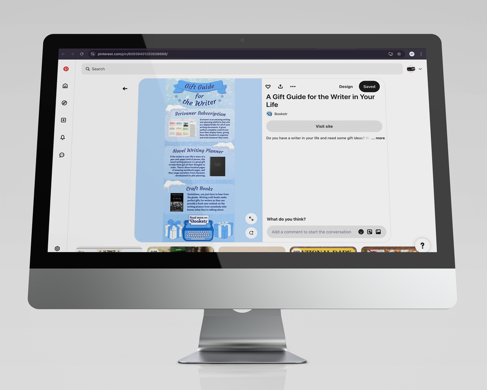 Gift Guide for the Writer Pinterest Mockup