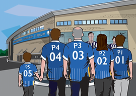 Brighton FC - Family 5 Adults 1 kid Walk