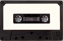 Ruban cassette en noir et blanc