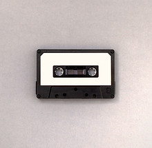 Black and White Cassette Tape