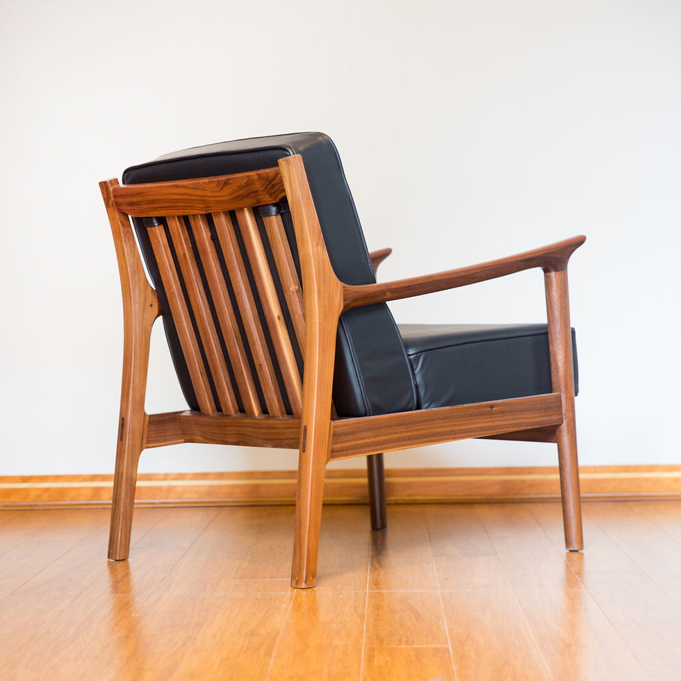 Thumbnail: Walnut Lounge Chair