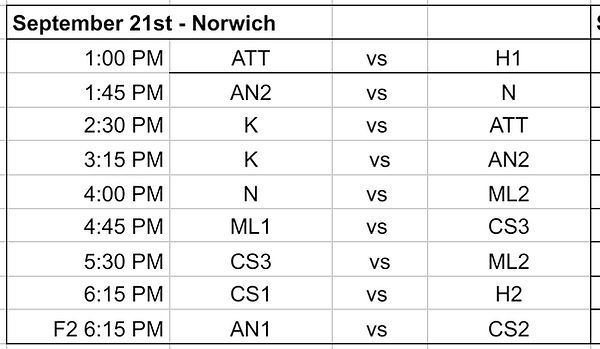 K/1 Flag Football Sept 21st 