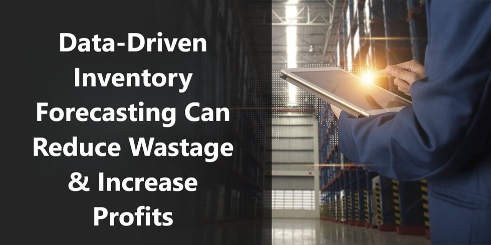 A restaurant manager using data-driven inventory forecasting software to optimize stock levels and reduce food waste.
