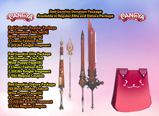 Pangya Debug - Red Genshin Donation Package - June 2025