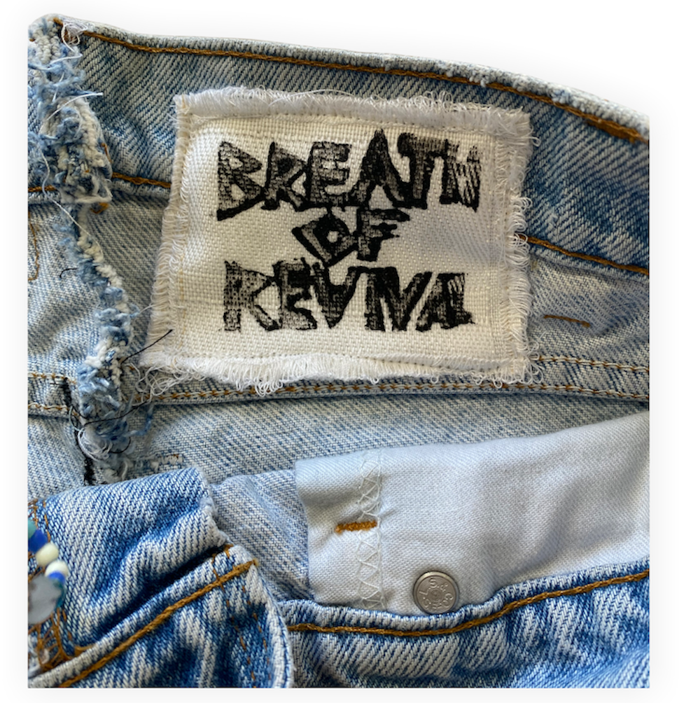 Thumbnail: reworked vintage levis skirt