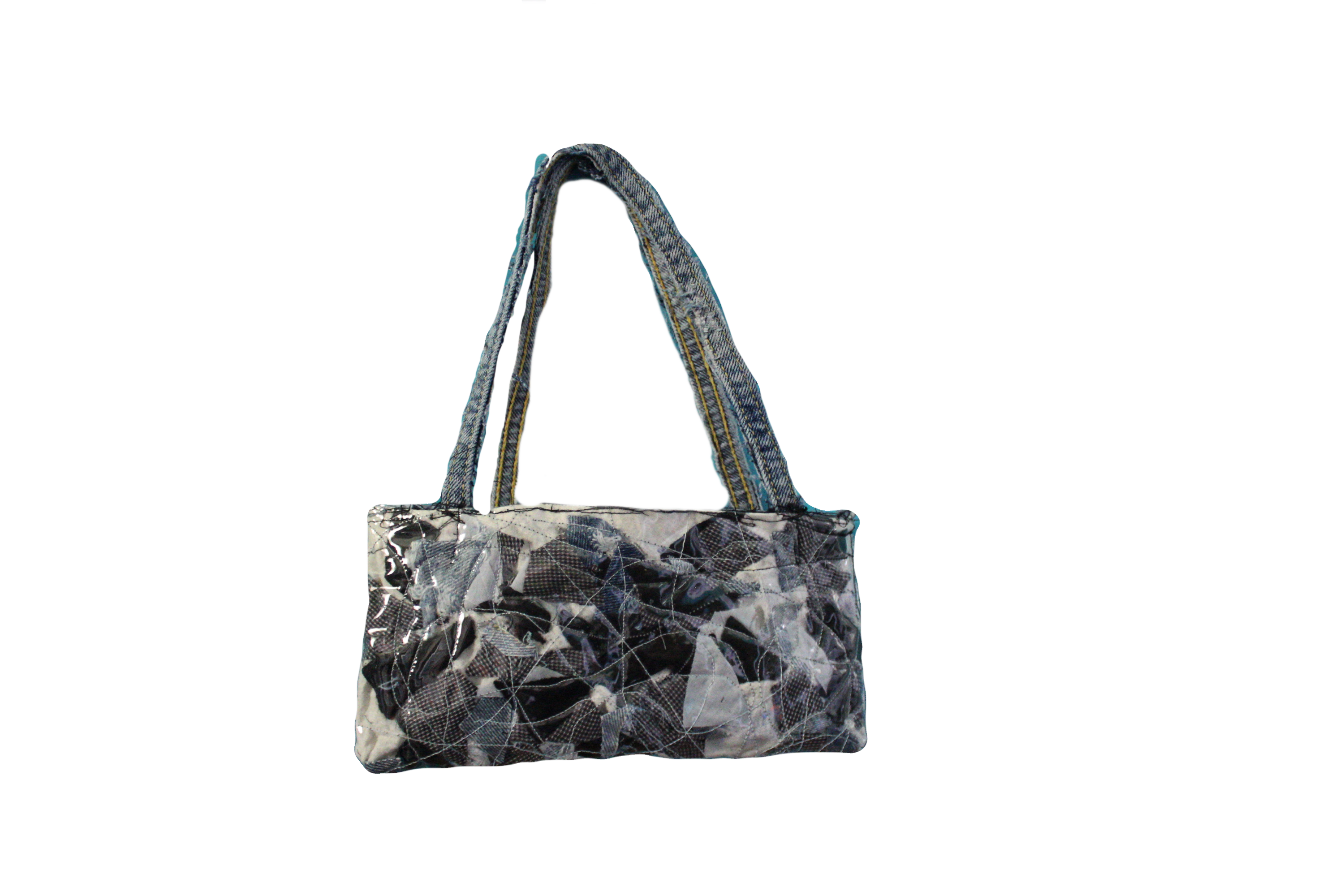 quilted scraps mini bag