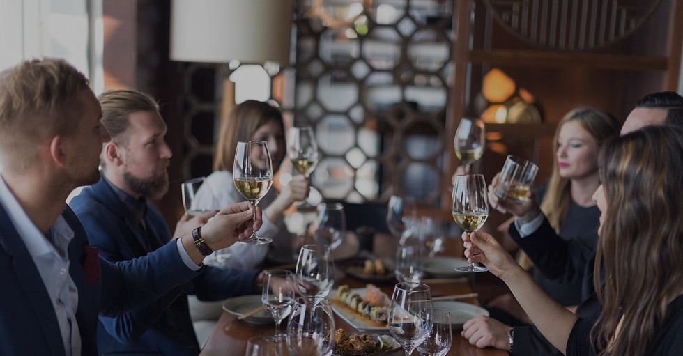 Group Toast at Dinner