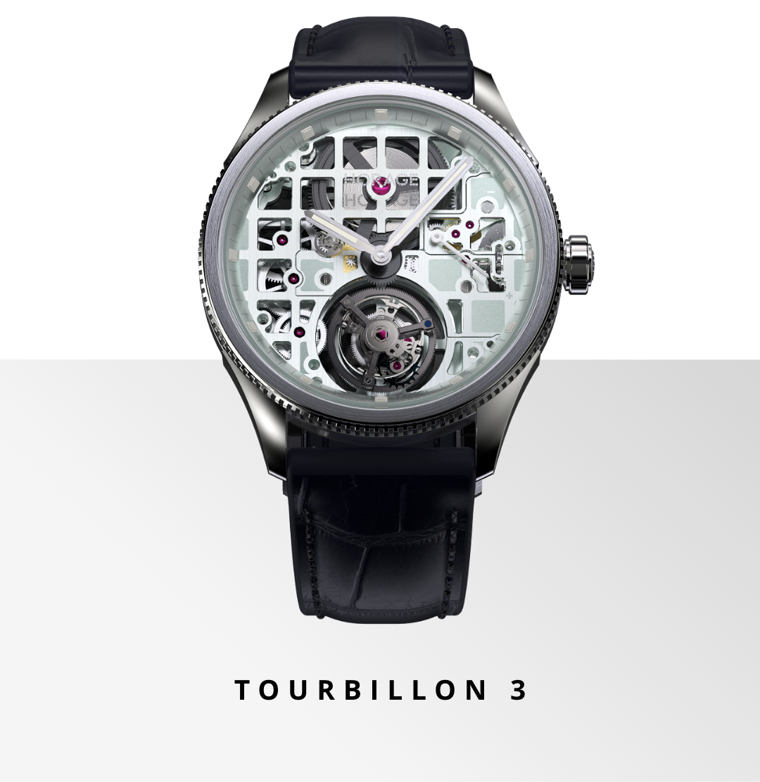 Horage Relik Tourbillon 3 Skeleton: Mint Fizz version