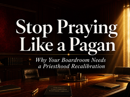 Stop Praying Like a Pagan: Why Your Boardroom Needs a Priesthood Recalibration