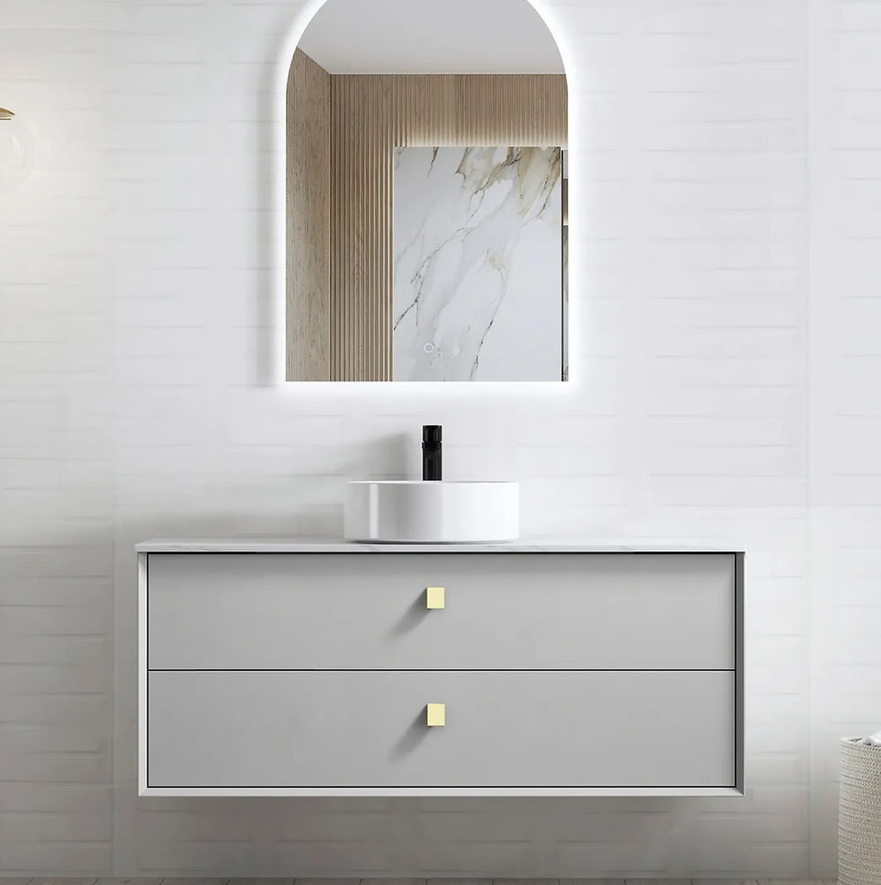Thumbnail: Boston Light Grey Wall Hung Vanity (From $713)