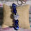 Thumbnail: Royal Blue Glass Owl Stretch Bracelet 