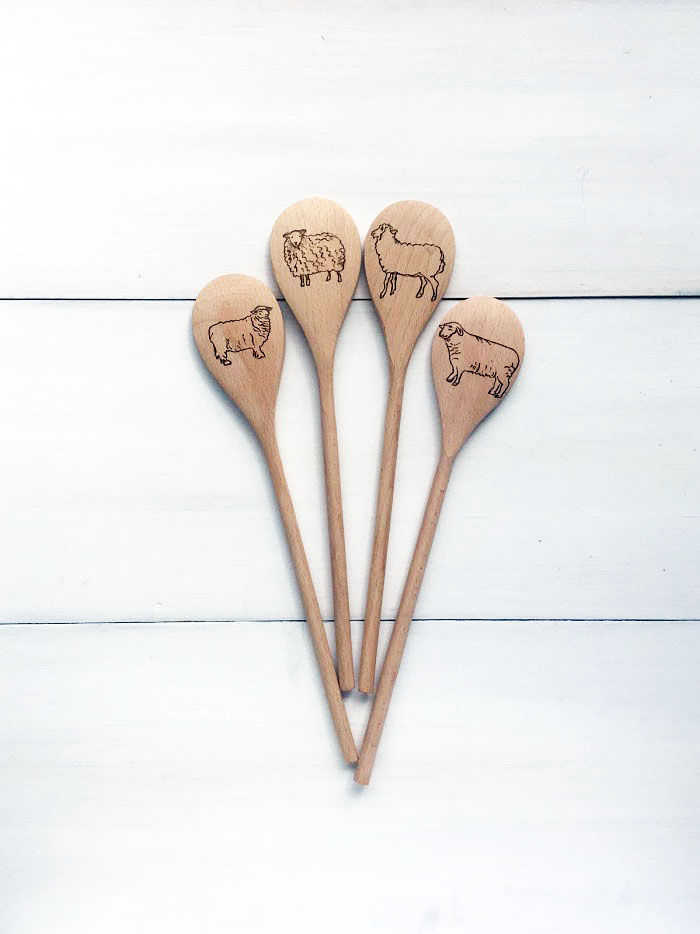 Thumbnail: Custom wood burned wooden spoon (you pick the design)