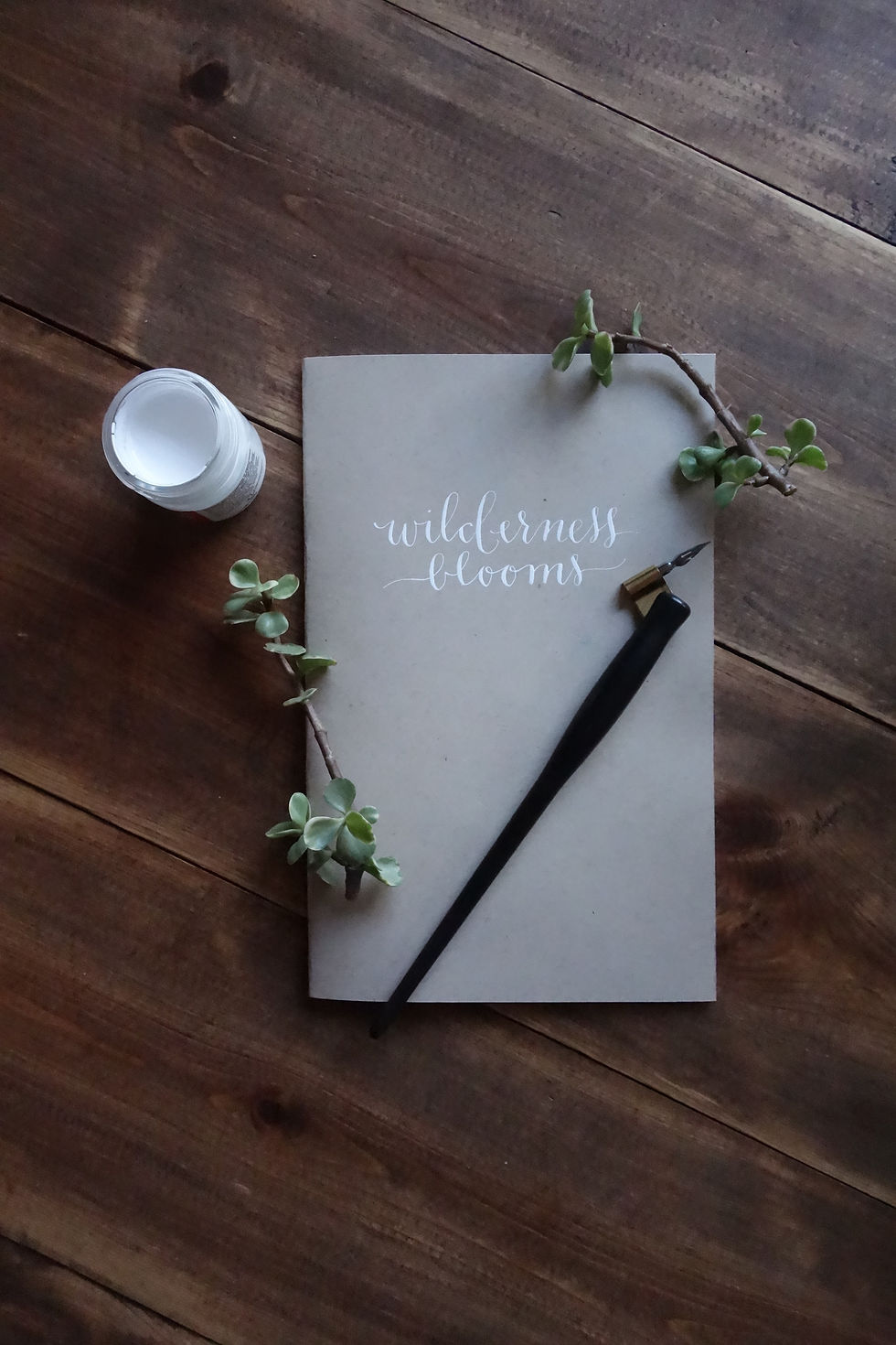 Thumbnail: Customizable calligraphed journal- craft paper