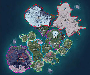 帕魯等級分佈圖 Level Map