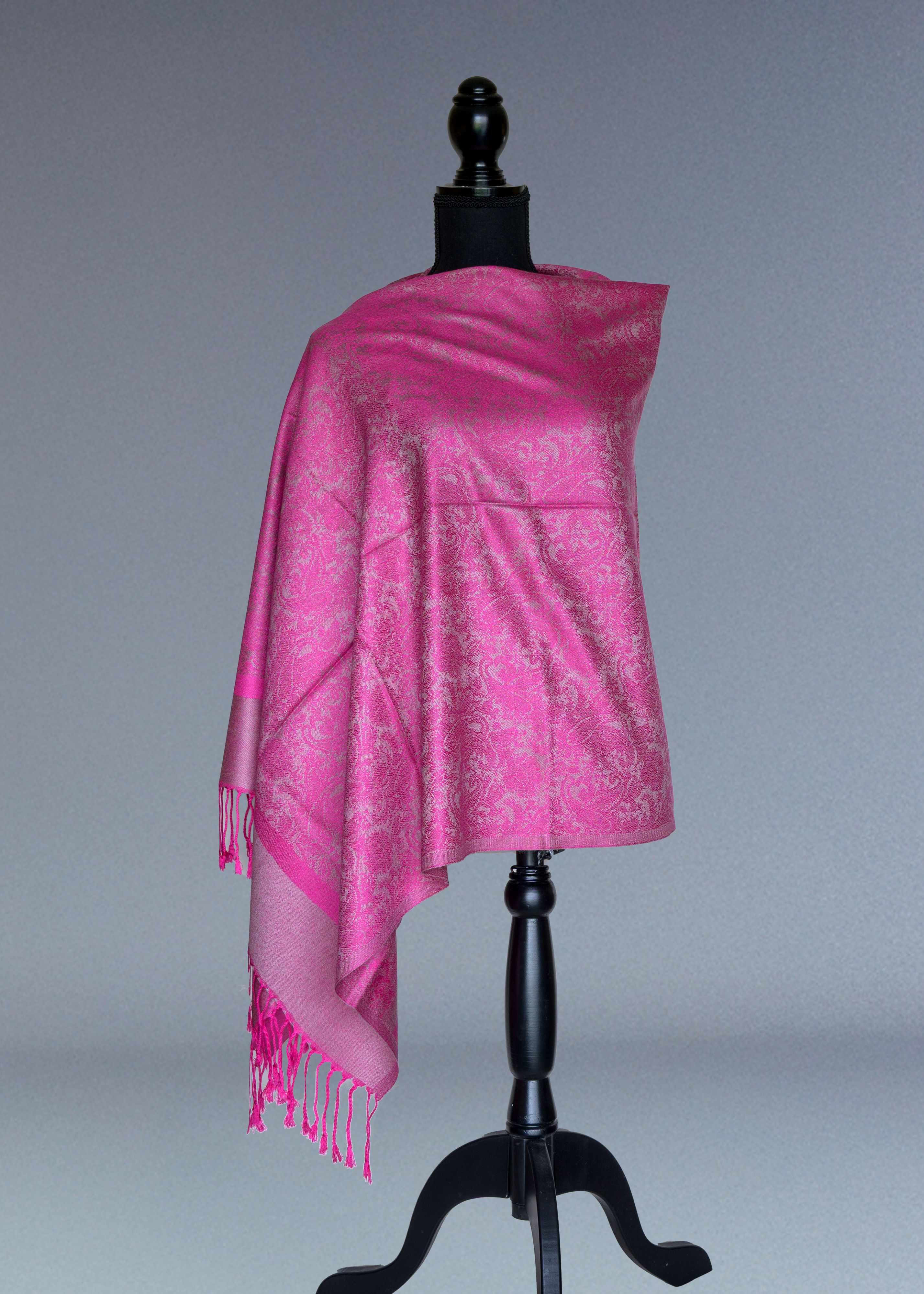Self Printed Pink in Pink Pashmina