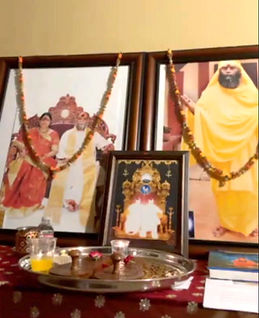 A Sri Amma Bhagavan Altar