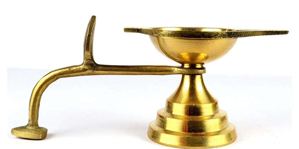 A simple diya with handle