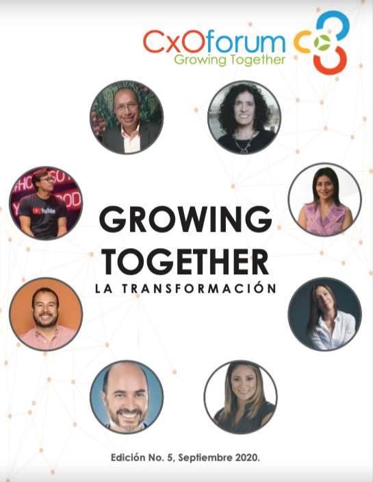 Portada de la revista Growing Together, edición No. 5: Growing Together: La Transformación