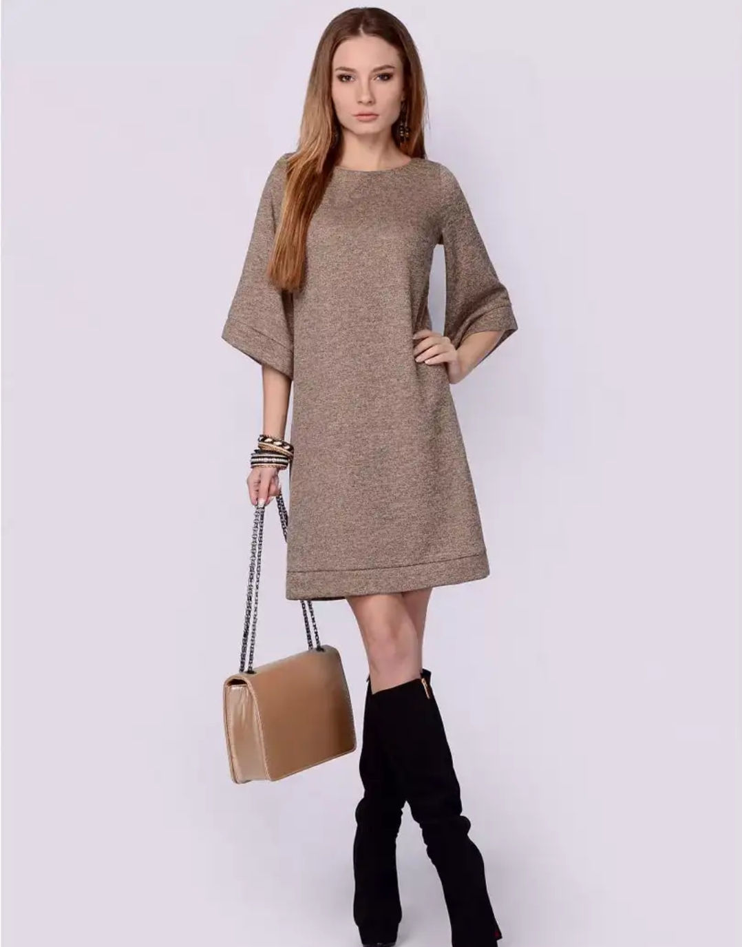 Платье шерстяное