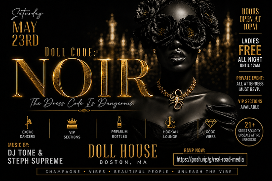 OFFICIAL EVENT FLYER FOR NOIR MAY 23, 2026.