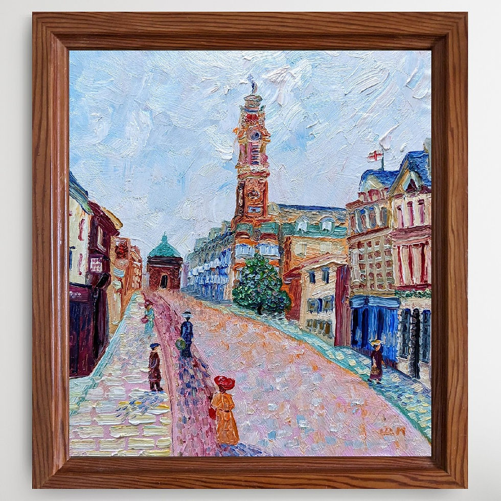 Thumbnail: 'A Day out in Colchester' Oil Painting