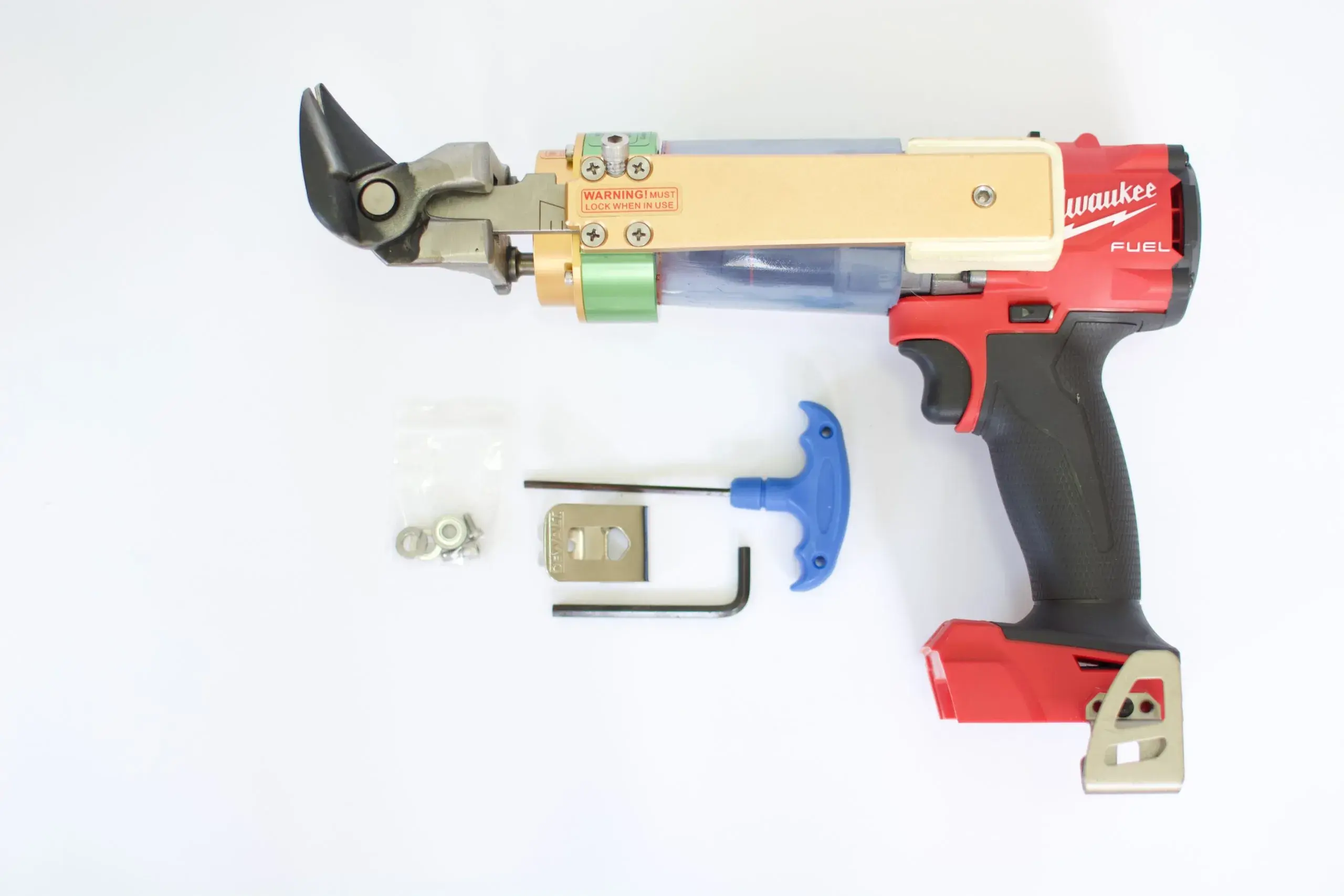 For Milwaukee we use a Makita with Milwaukee battery adapter