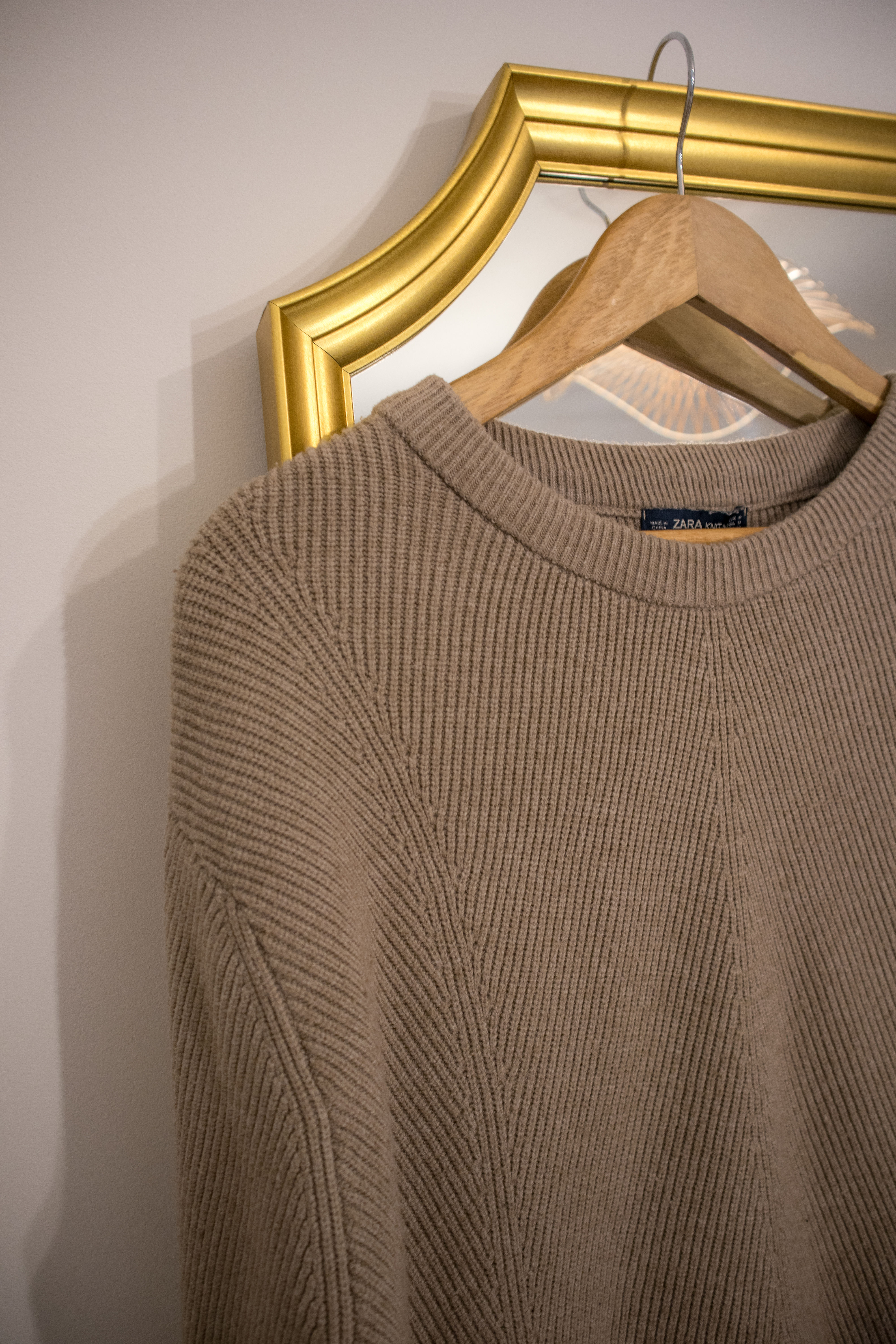 Pull beige - ZARA