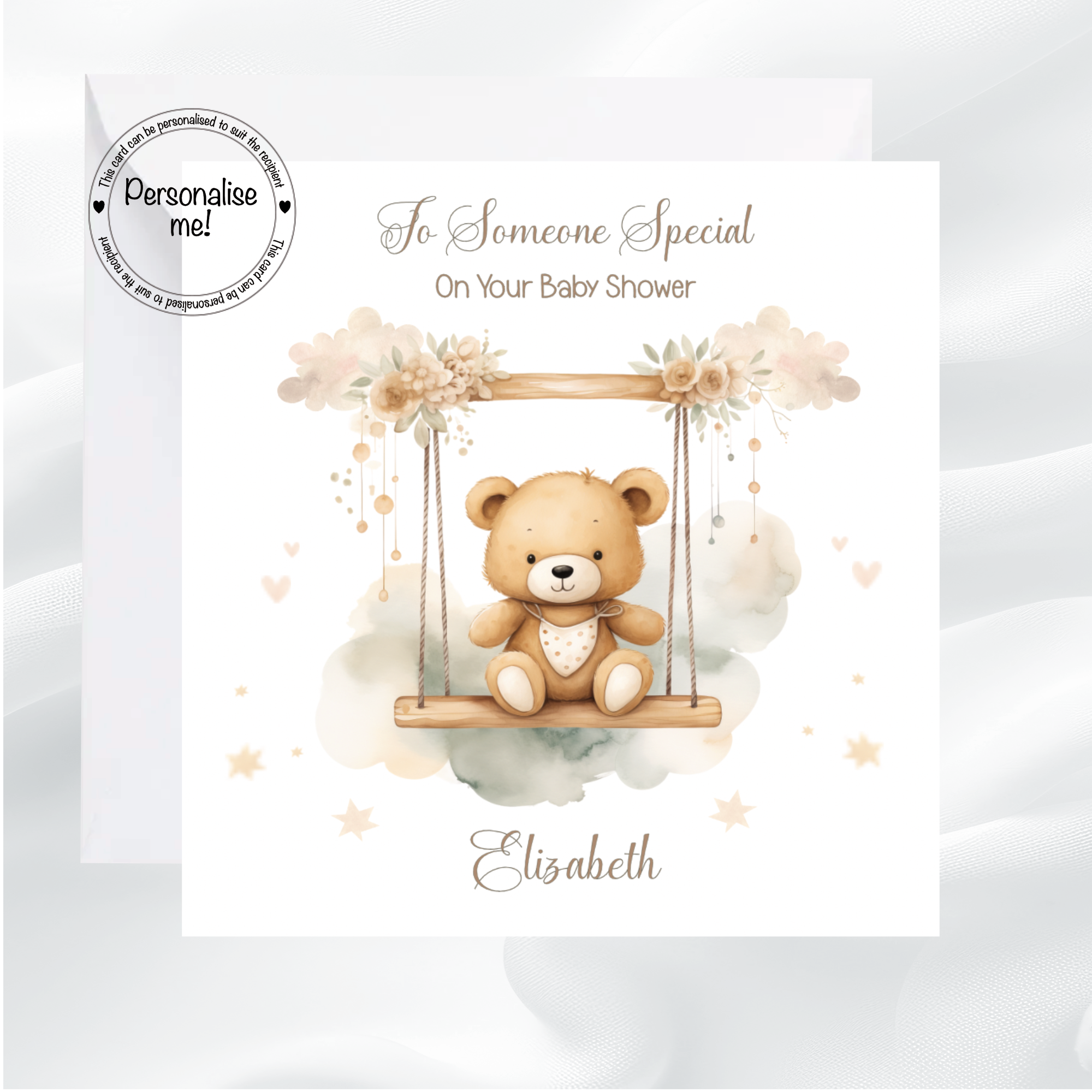 Baby shower greeting card gender neutral