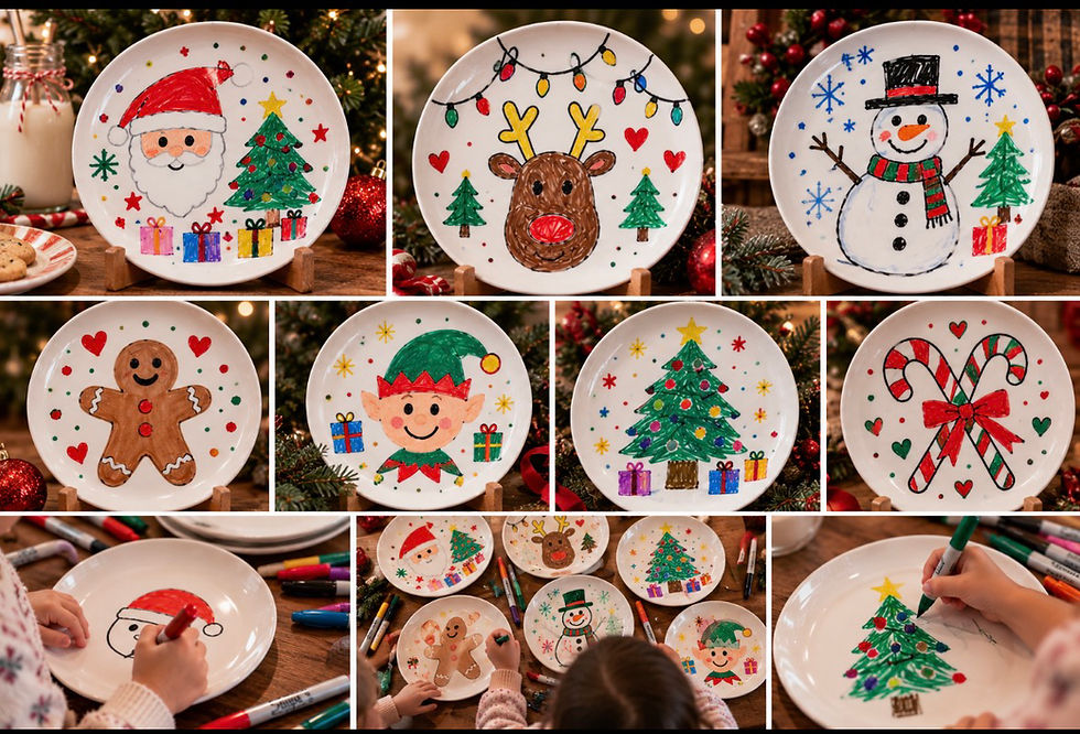 Create you own Santa Plate