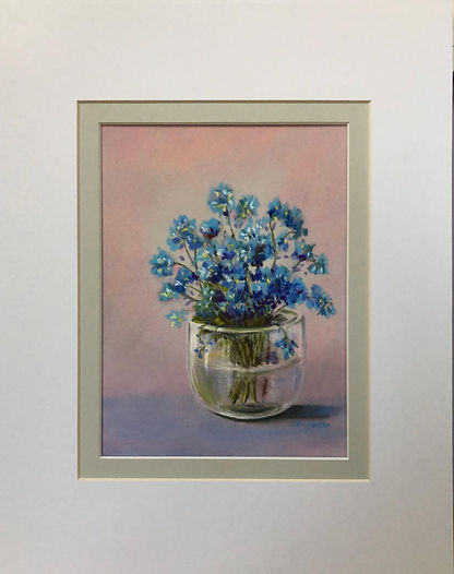 Forget-Me-Nots On Purple Table.jpeg