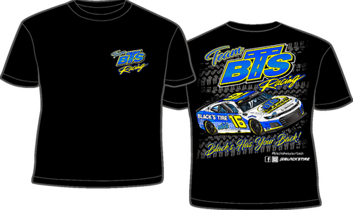 チームBTS　Tシャツ Team BTS #16 Racing Short-Sleeve T-Shirt, Black | btsgear
