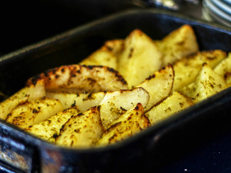 Greek potato wedges