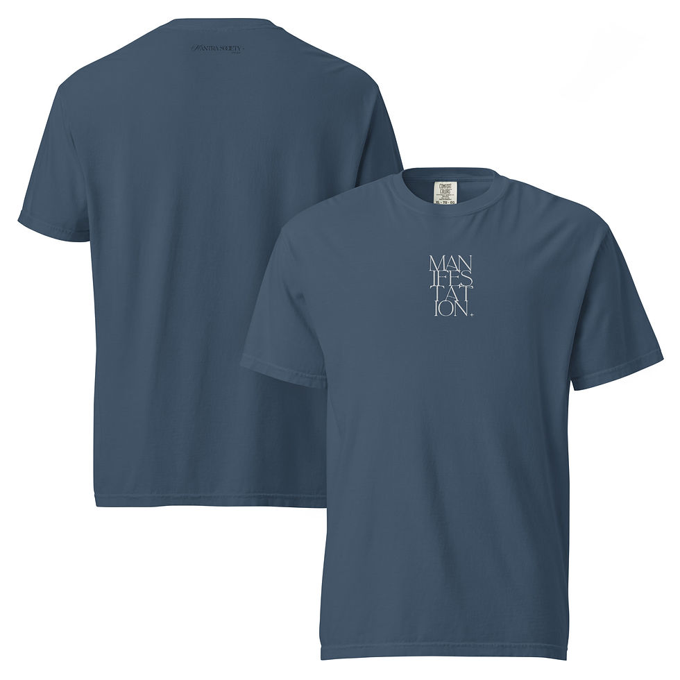 Thumbnail: Manifestation Tee Embroidered | 100% Cotton Comfort Colors