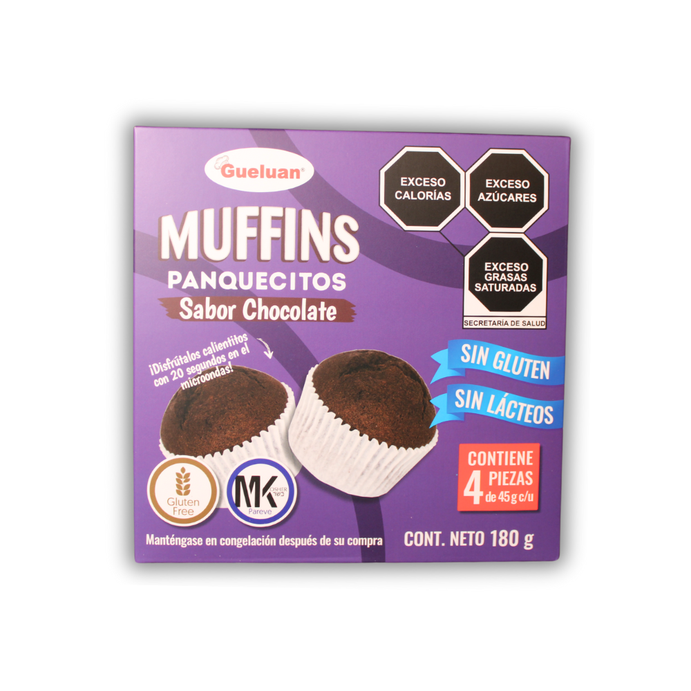 Muffin de chocolate caja 4 piezas 180gr