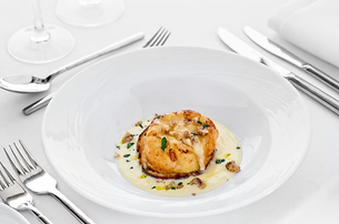 TWICE BAKED DOUBLE GLOUCESTER SOUFFLÉ