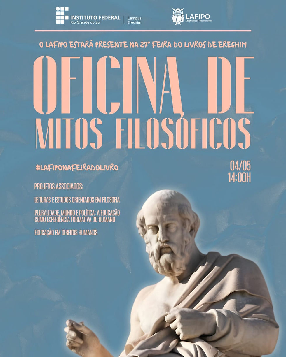 Bolsistas de Filosofia do IFRS Erechim ofertam oficinas na 27ª Feira do Livro de Erechim