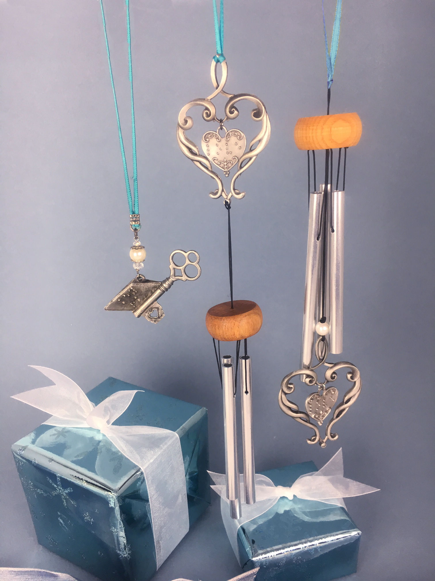 Double Heart Chimes