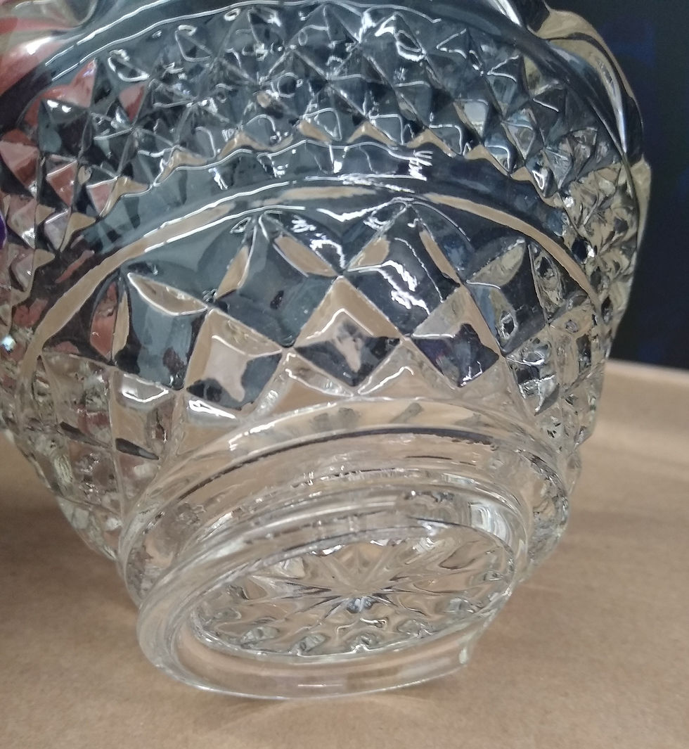 Thumbnail: Vintage Cut Crystal Candle Holder