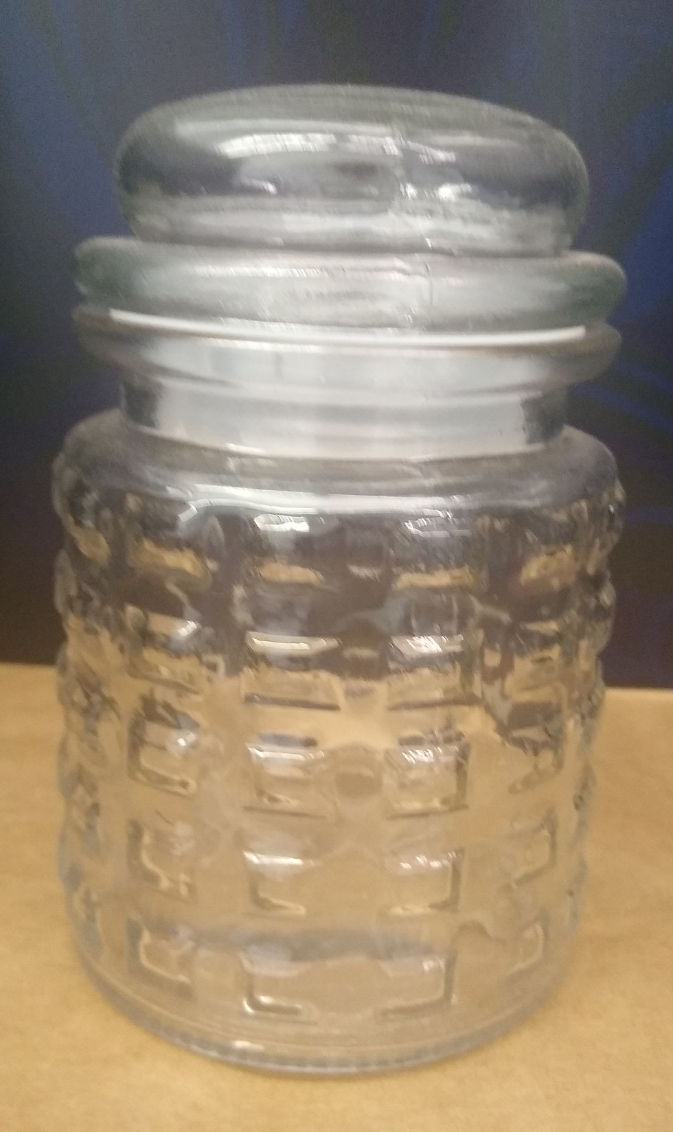 Thumbnail: Apothecary Pressed Glass Jar