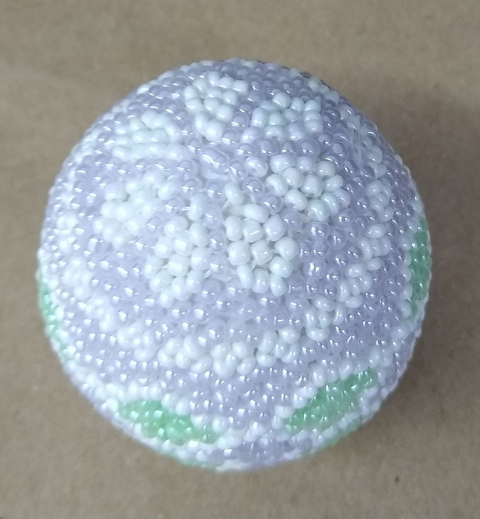 Thumbnail: Hand Made Beaded Egg
