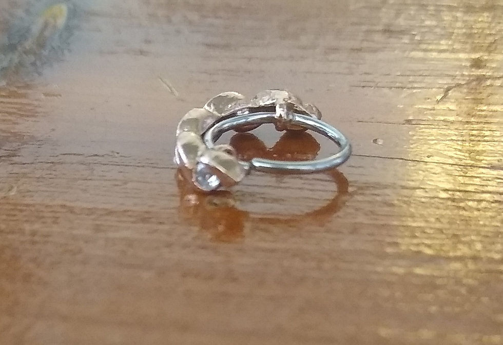 Thumbnail: Rose Gold Twist w/ CZ nose ring