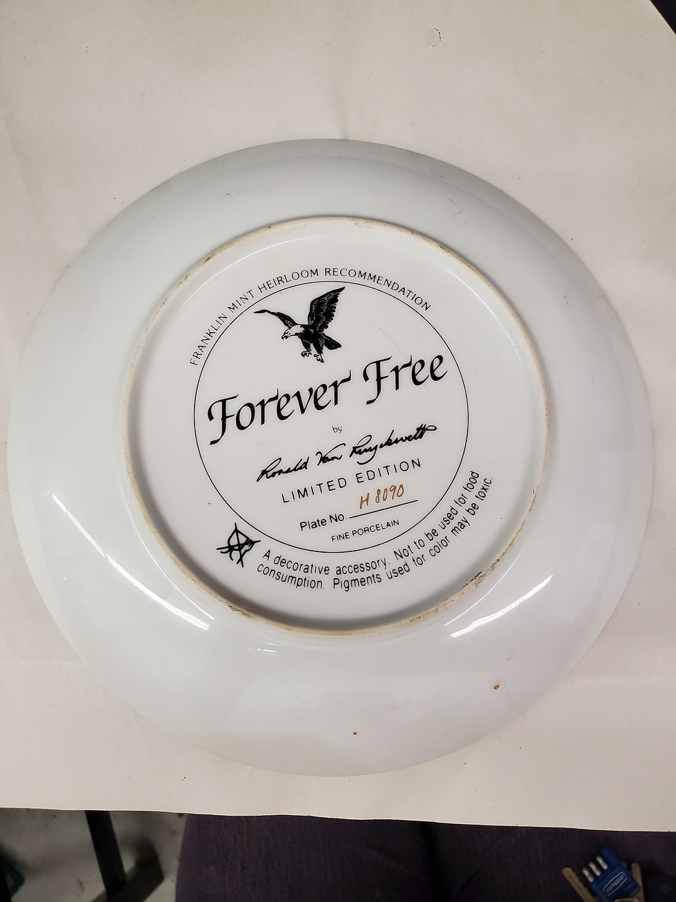 Thumbnail: Franklin Mint "Forever Free" Collectors Plate