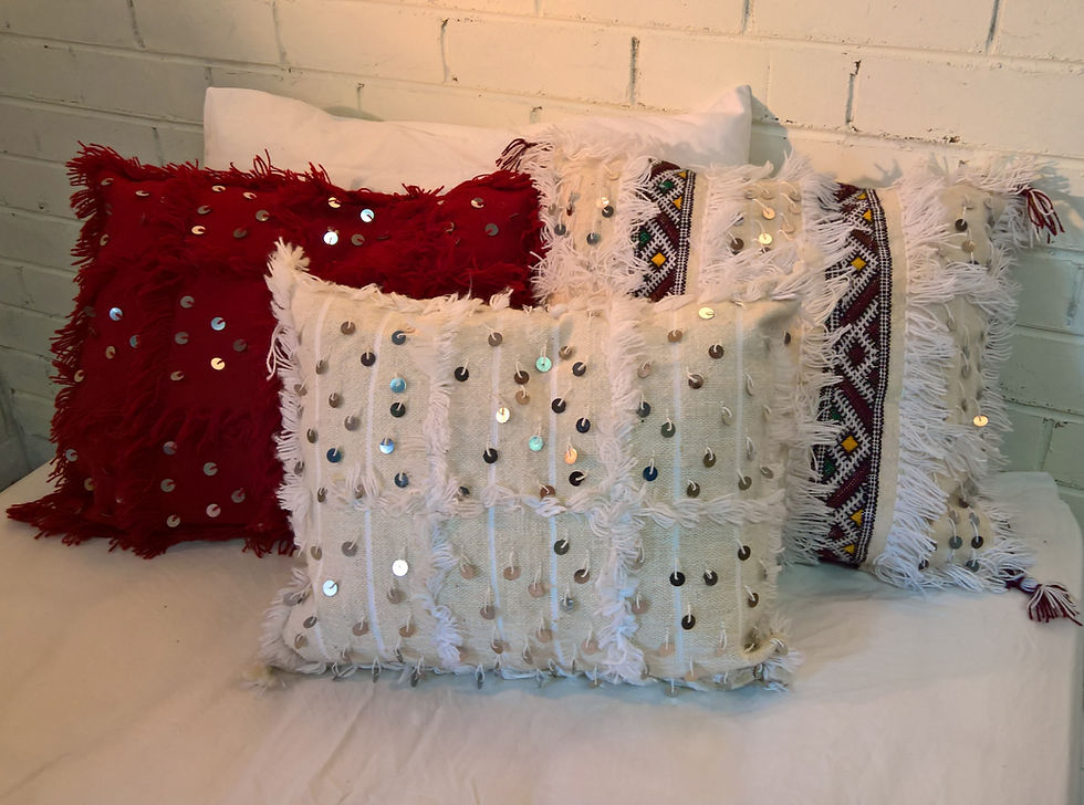 Thumbnail: Red Handira Cushion