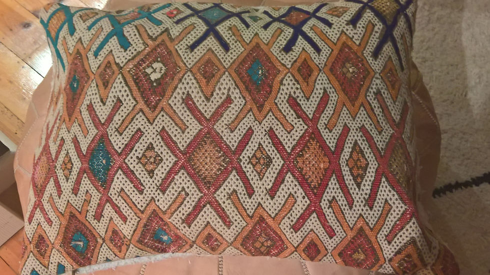 Thumbnail: Multi Coloured Kilim Embroidered Cushions