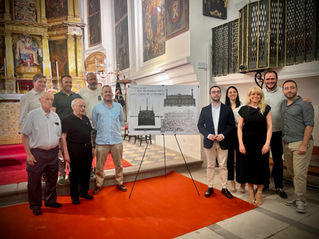 Acto de presentación de las nuevas andas del Santo Cristo de la Paciencia.