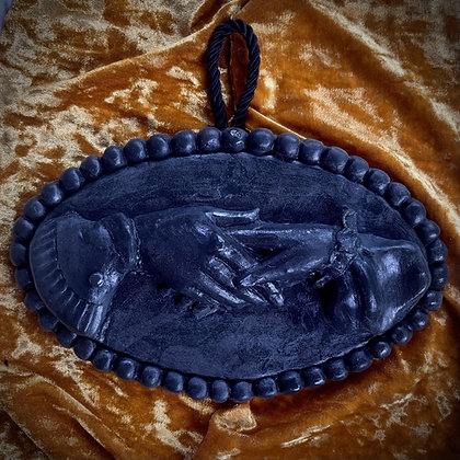 Black Wax Friendship Hands Wall Hanging