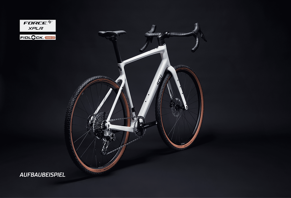 Miniaturbild: SCIU Mace 5 Explorer Gravel Bike Komplettbike in der Farbe belly white