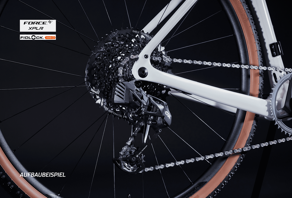 Thumbnail: SCIU Mace 5 Explorer Gravel Bike Komplettbike in der Farbe belly white